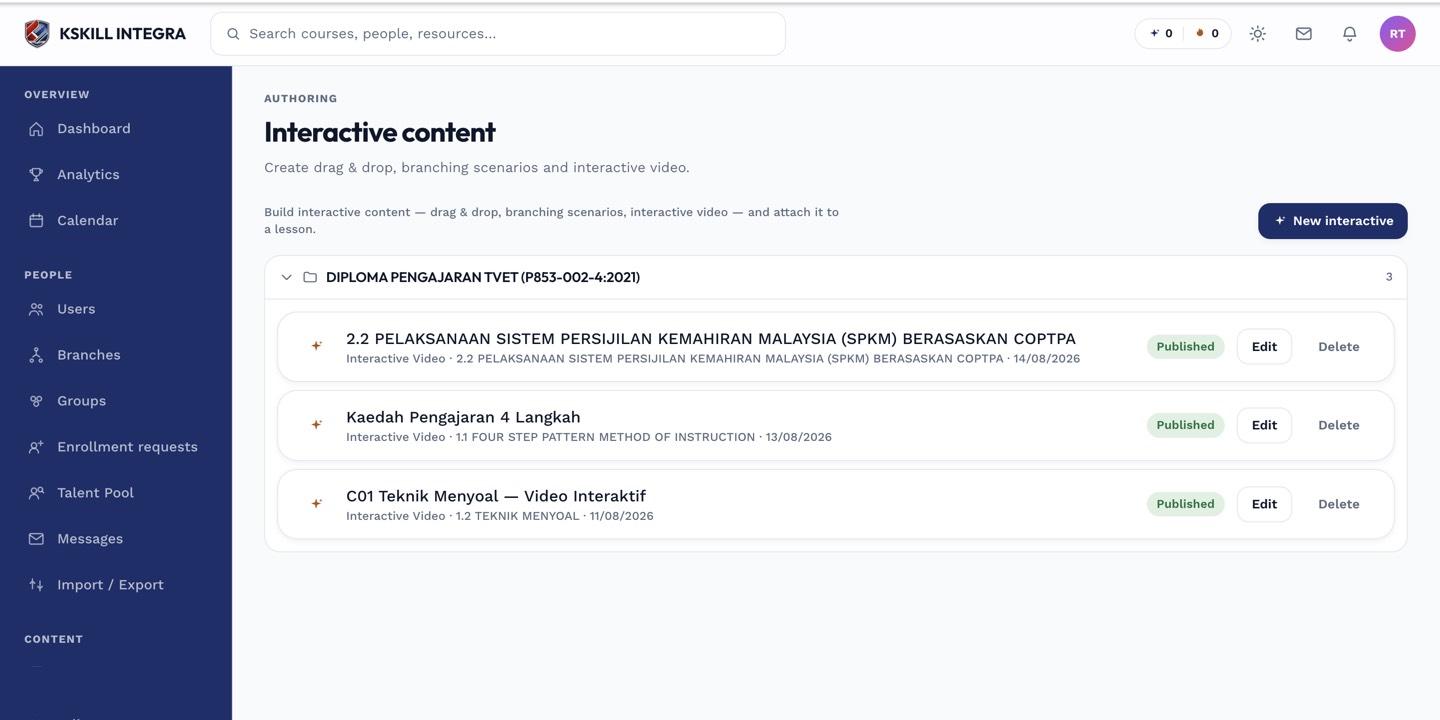 H5P / interactive content library